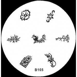 Nail art stamping b105