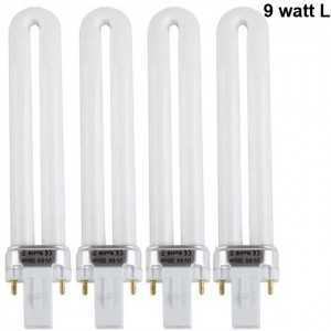 Kit 4 bulbi 9 watt L per lampada UV