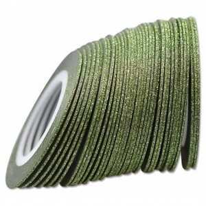 Striping glitter verde 1mm