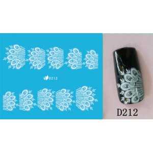 Water decals pizzo bianco d212